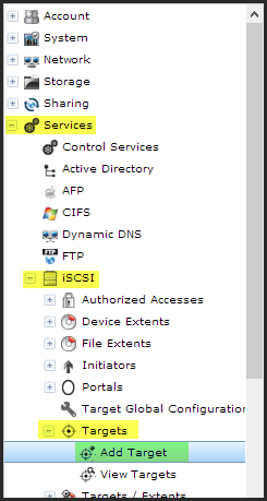 Image 10 from the post "FreeNas 8.3 - Creating a RAID volume and Configure iSCSI"