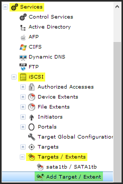 Image 14 from the post "FreeNas 8.3 - Creating a RAID volume and Configure iSCSI"