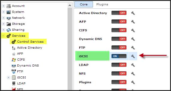 Image 16 from the post "FreeNas 8.3 - Creating a RAID volume and Configure iSCSI"