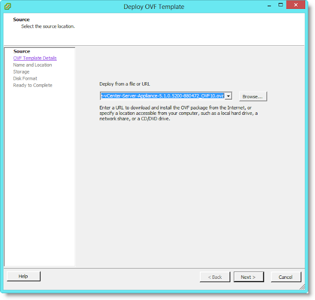 Image from the post "Deploying and Configuring vCenter Server Appliance 5.1"