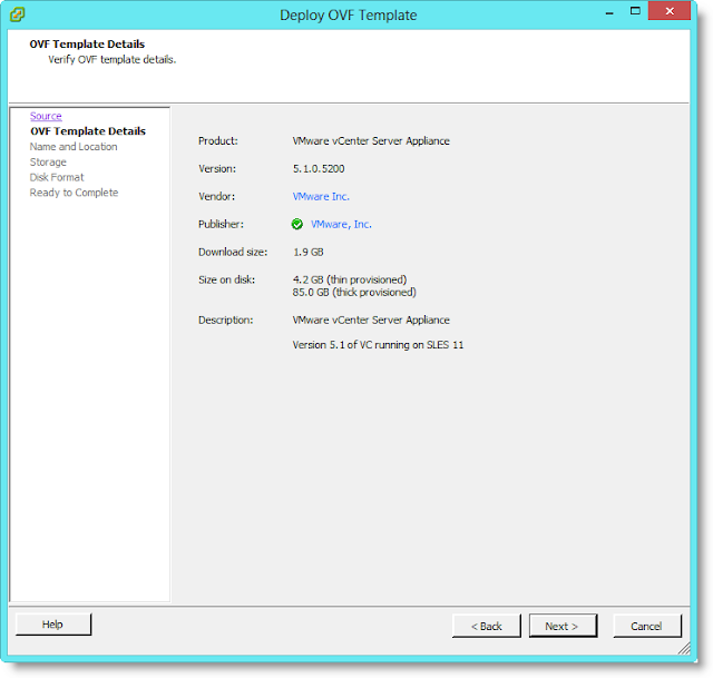 Image from the post "Deploying and Configuring vCenter Server Appliance 5.1"