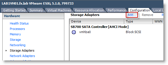 Image 10 from the post "WS2012 Storage - iSCSI Target Server - Configuring an iSCSI Initiator on VMware vSphere 5.1"