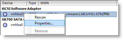 Image 15 from the post "WS2012 Storage - iSCSI Target Server - Configuring an iSCSI Initiator on VMware vSphere 5.1"