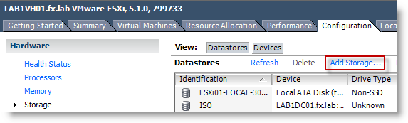 Image 22 from the post "WS2012 Storage - iSCSI Target Server - Configuring an iSCSI Initiator on VMware vSphere 5.1"