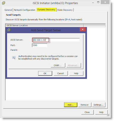 Image 18 from the post "WS2012 Storage - iSCSI Target Server - Configuring an iSCSI Initiator on VMware vSphere 5.1"