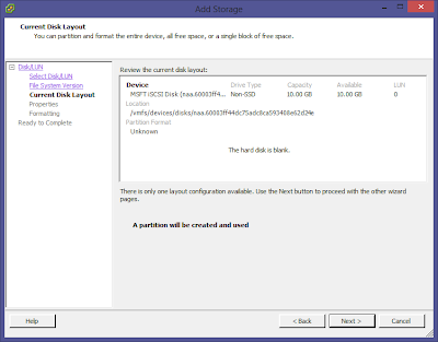 Image 26 from the post "WS2012 Storage - iSCSI Target Server - Configuring an iSCSI Initiator on VMware vSphere 5.1"