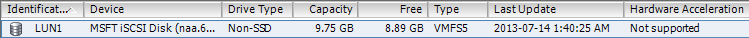 Image 31 from the post "WS2012 Storage - iSCSI Target Server - Configuring an iSCSI Initiator on VMware vSphere 5.1"
