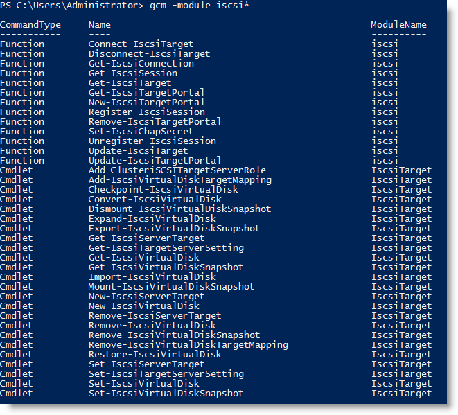Image 8 from the post "WS2012 Storage - iSCSI Target Server - Create an iSCSI target using PowerShell"