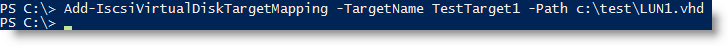Image 15 from the post "WS2012 Storage - iSCSI Target Server - Create an iSCSI target using PowerShell"