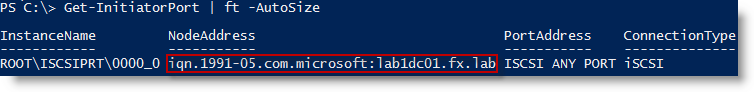 Image 4 from the post "WS2012 Storage - iSCSI Target Server - Create an iSCSI target using PowerShell"
