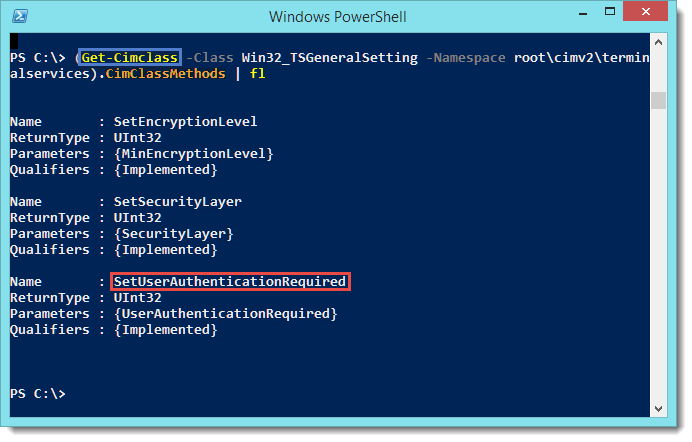 Image 12 from the post "PowerShell - Get/Set the Network Level Authentication Remotely (RDP Setting)"