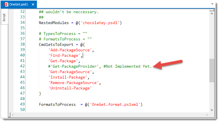 Image 3 from the post "PowerShell - Playing with the new OneGet module (v5 preview)"
