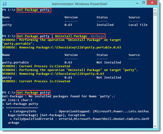 Image 14 from the post "PowerShell - Playing with the new OneGet module (v5 preview)"