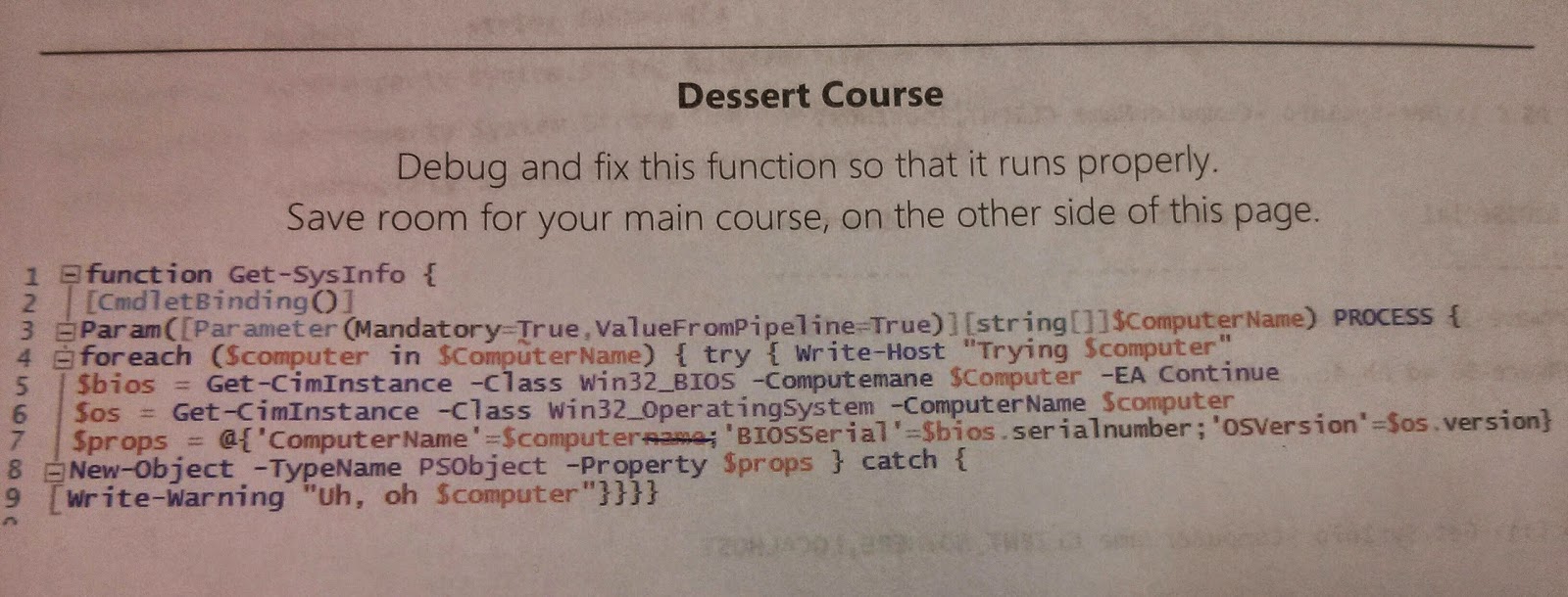 Screenshot from "PowerShell Summit 2014 NA - Iron Scripter scenario" (4)