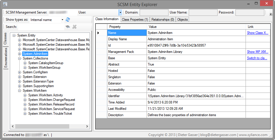 Screenshot from "PowerShell/SCSM - My first steps" (1)