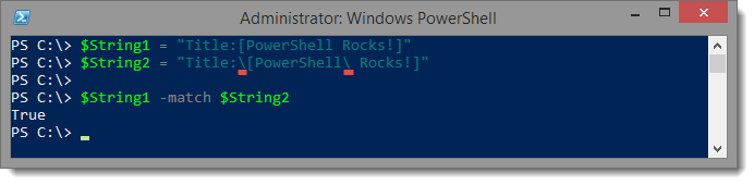 Screenshot from "PowerShell Tip - Escape Regex MetaCharacters" (1)