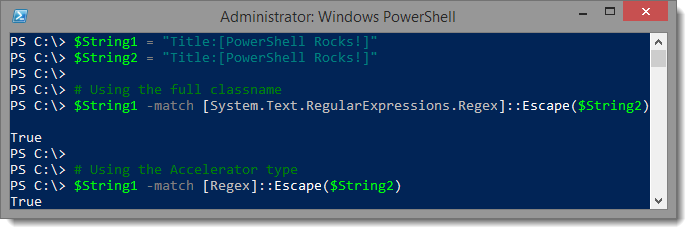 string match Regex Escape string3