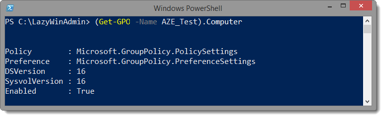 Screenshot from "PowerShell - Check the GPO Replication accross your domain" (1)
