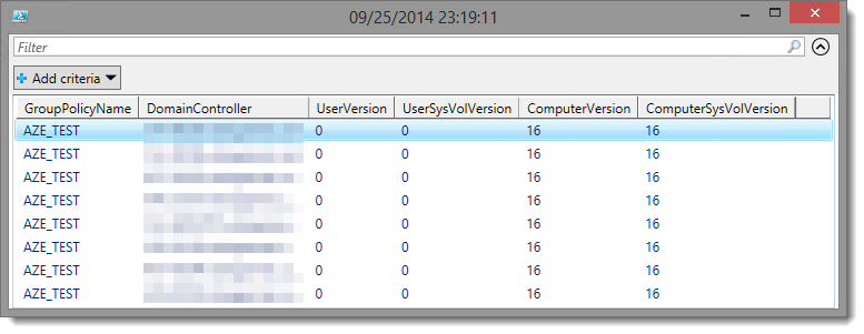 Get ADGPOReplication OutGridView