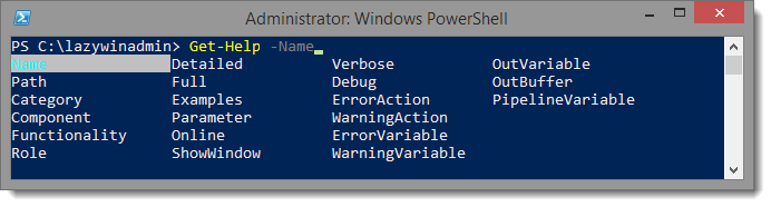 PowerShell PSReadLine CtrlSpace Get Help