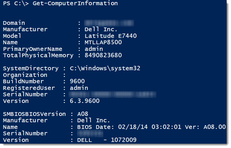 Get ComputerInformation2