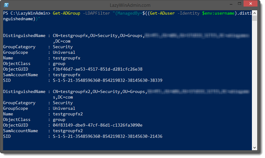 Example using the TimeSpan parameter