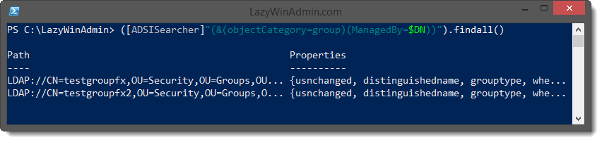 Example using the TimeSpan parameter
